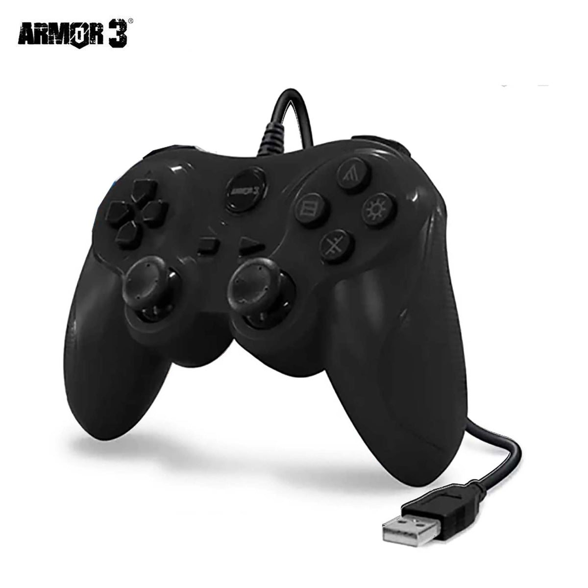PS3 / PC Wired Controller Black Armor 3