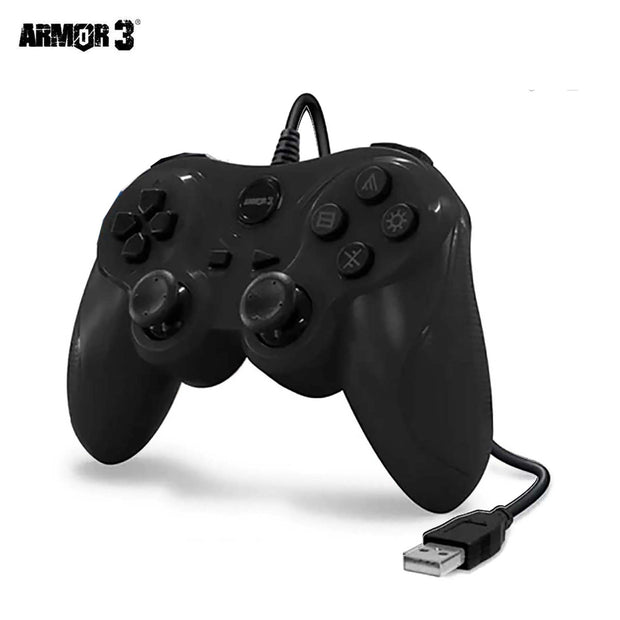 PS3 / PC Wired Controller Black Armor 3