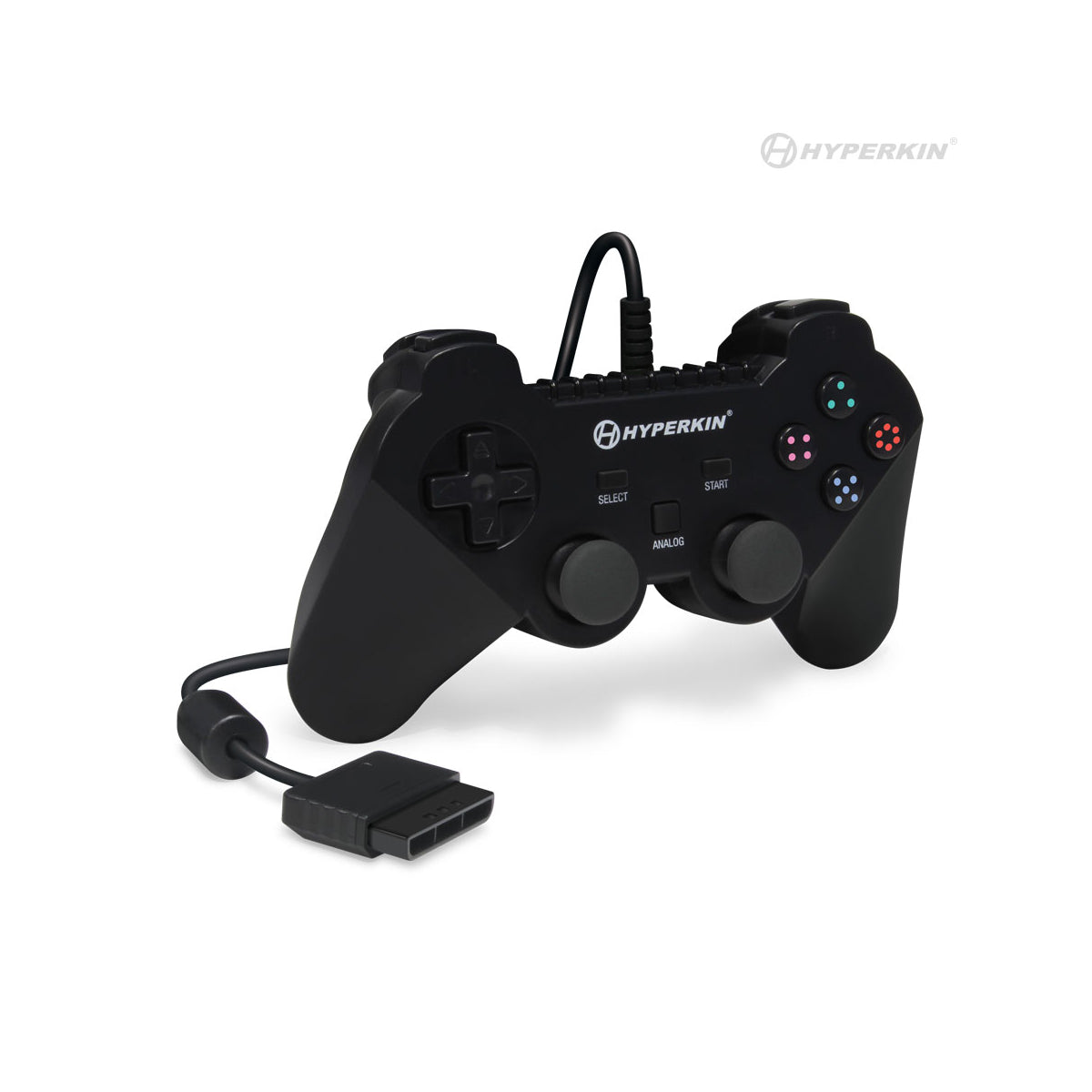 PS2 Wired Controller Black (Brave Warrior)