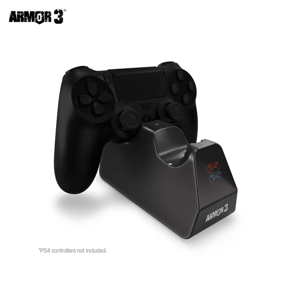 PS4 Controller Charging Dock Charges 2 Controllers at once Armor 3
