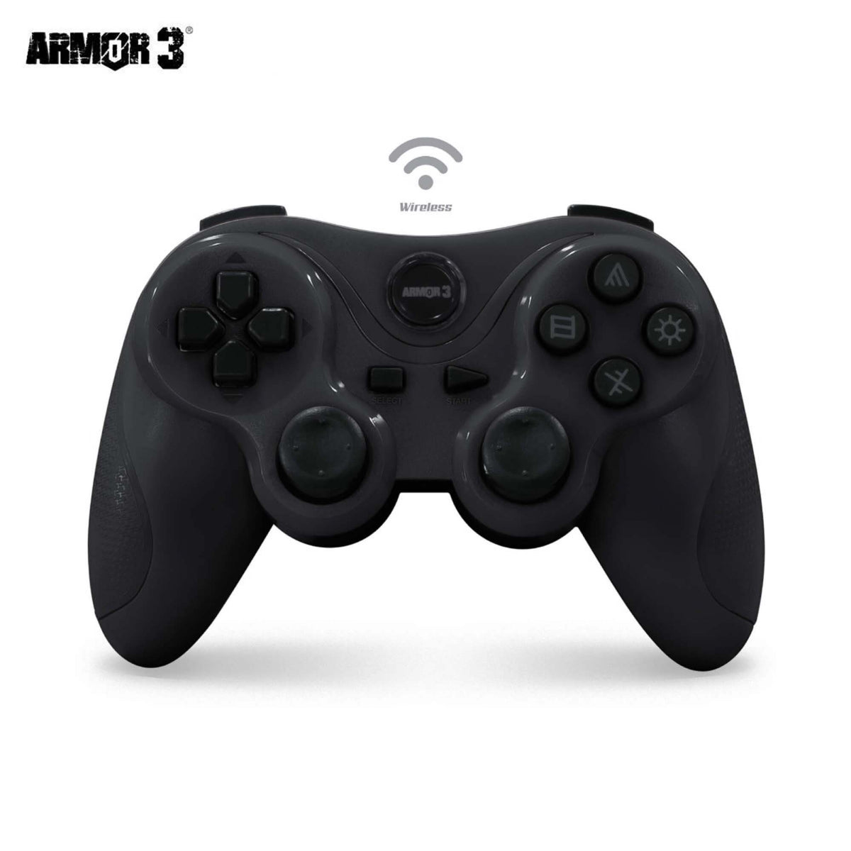 PS3 Wireless Controller Black Armor 3