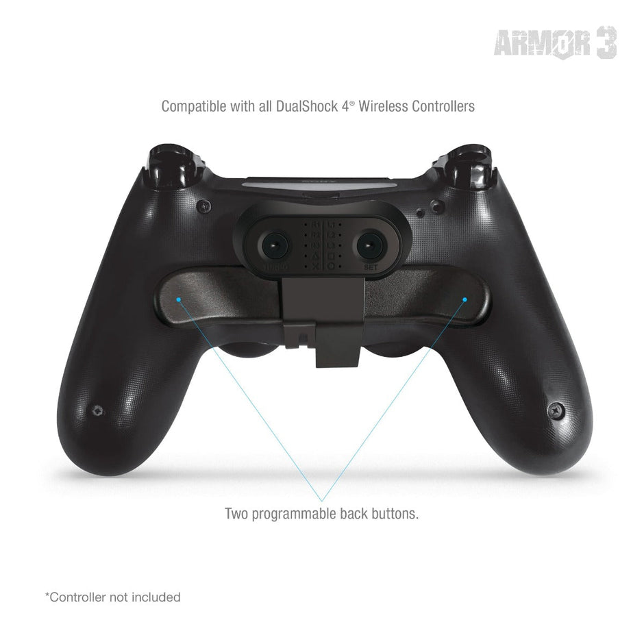 PS4 Controller Trigger Back Button Attachment works with OEM PS4 Controllers