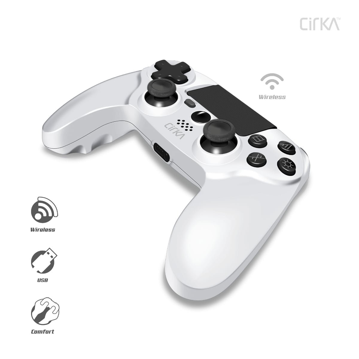 PS4 / PC / Mac Wireless Controller White (NuForce)