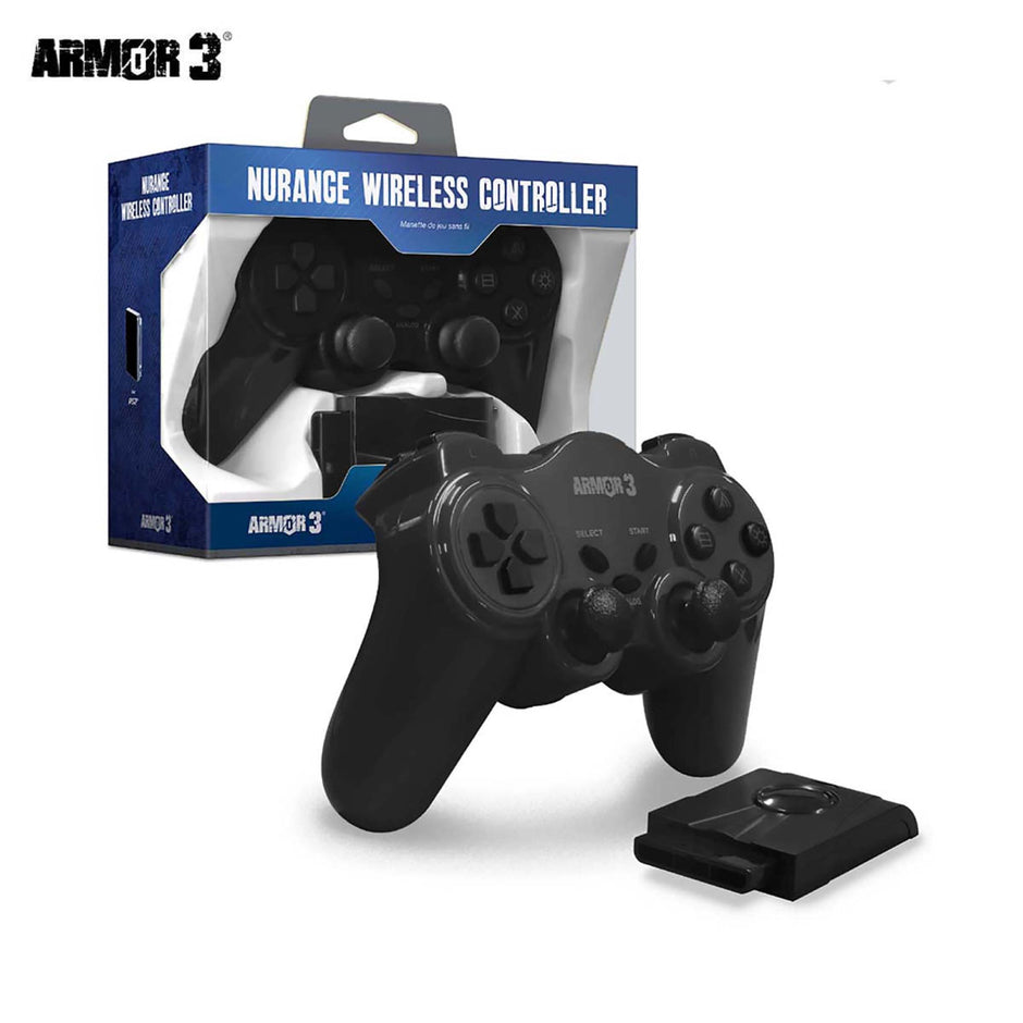 PS2 Wireless Controller Black (NuRange)