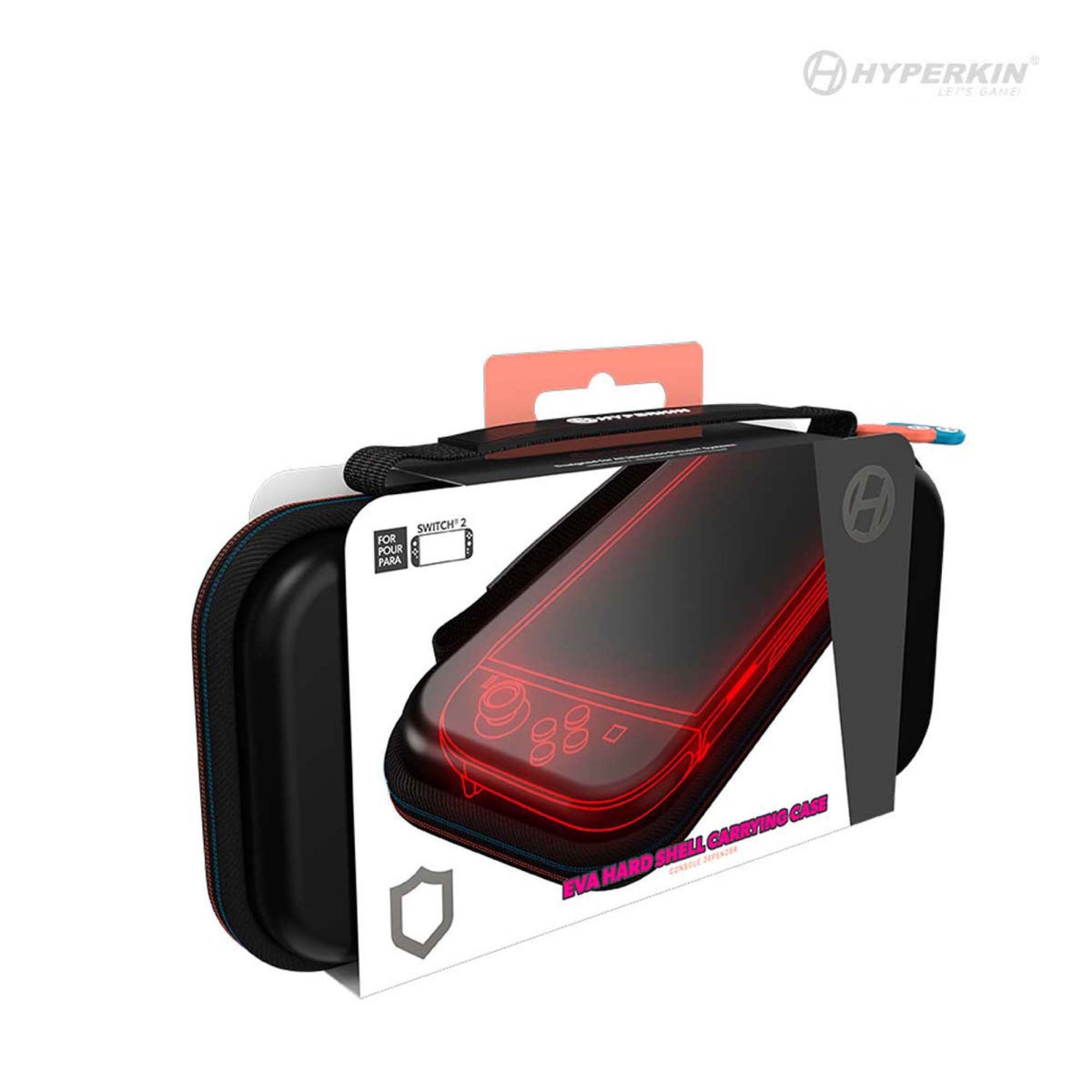 Switch 2 EVA Hard Shell Carrying Travel Protective Case Black