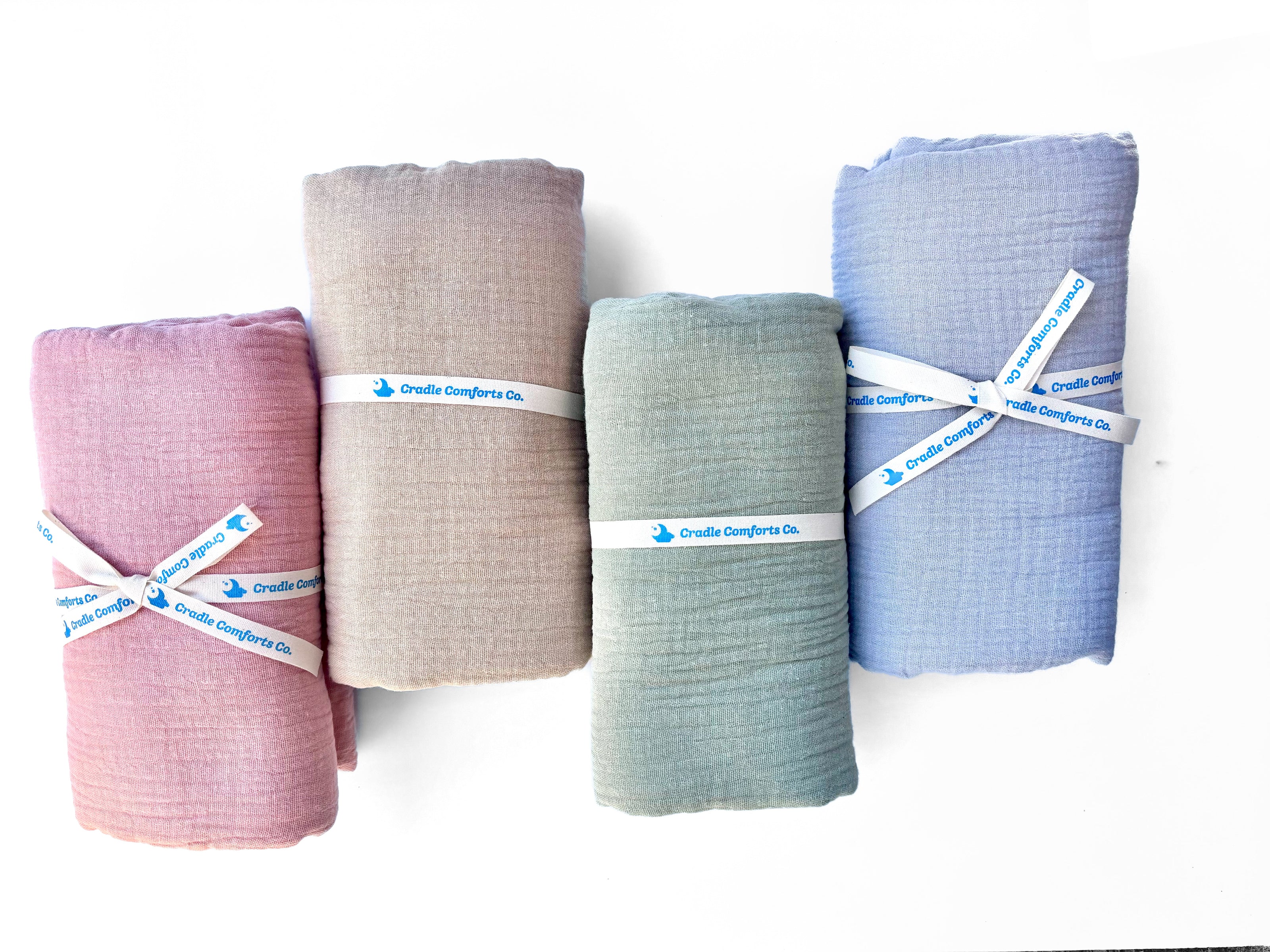 Organic Cotton Gauze Muslin Swaddle Blanket