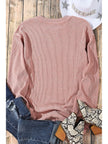 Women Wine Never Broke my Heart Round Neck Sweatshirt