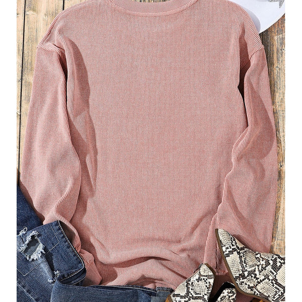 Women Wine Never Broke my Heart Round Neck Sweatshirt
