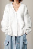 Women Button Up Dropped Shoulder Cardigan Sweaters