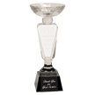 11 Clear Optic Crystal Cup With Black Pedestal Base - Award - Custom Crafting Alliance, LLC