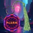 PLURR Aluminum Keychain for Raves and Festivals