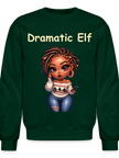 African American Women Christmas Dramatic Elf Crewneck Sweatshirt