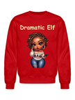 African American Women Christmas Dramatic Elf Crewneck Sweatshirt