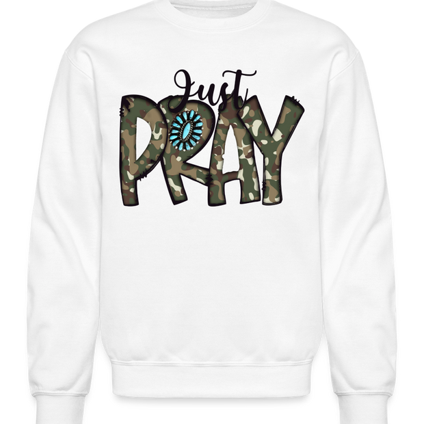 Women Just Pray Crewneck Religious Sweatshirt