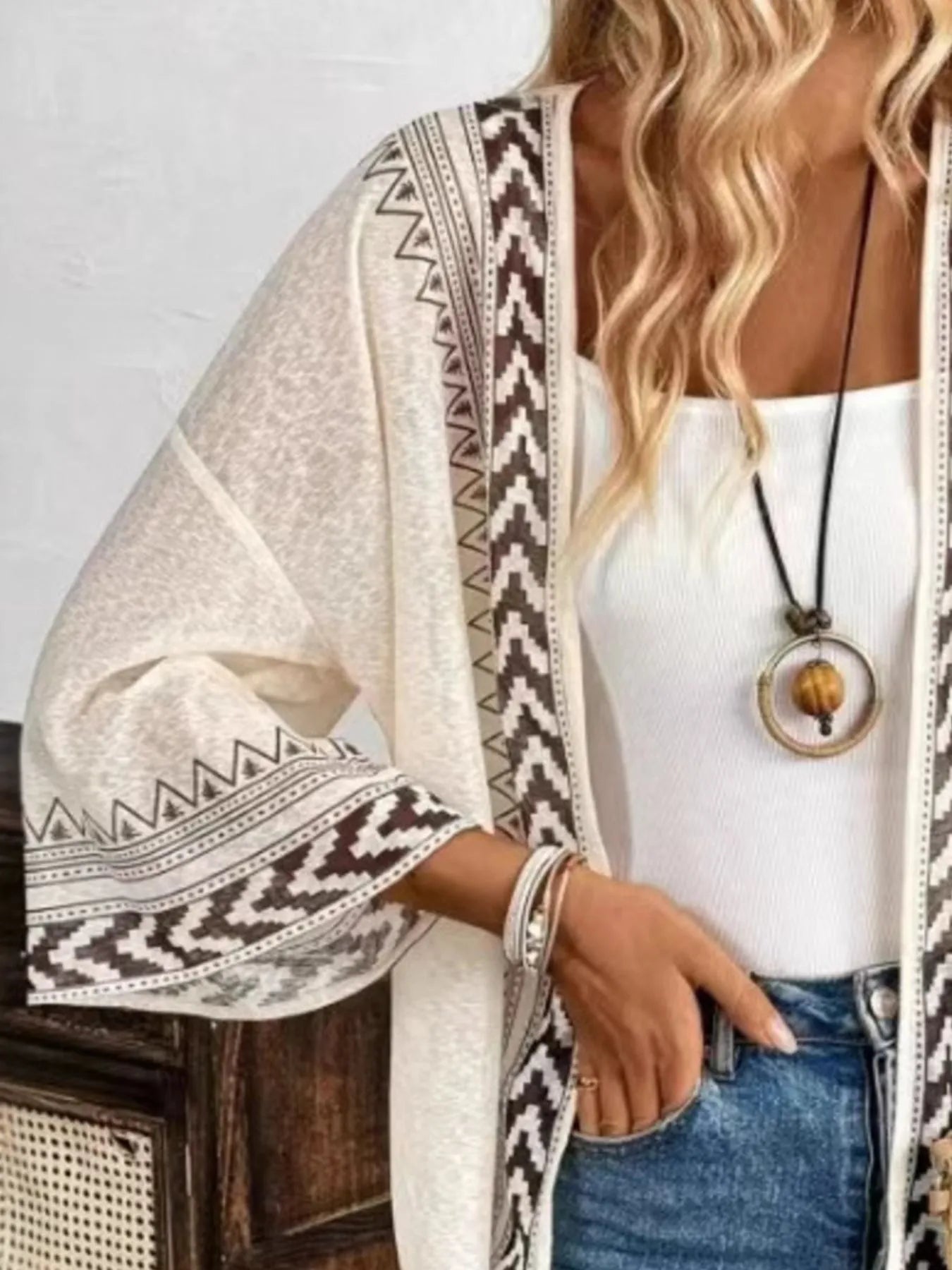Women Open Front Kimono Cardigan Sweater