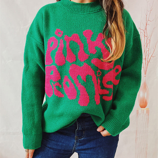 PINKY PROMISE Graphic Sweater