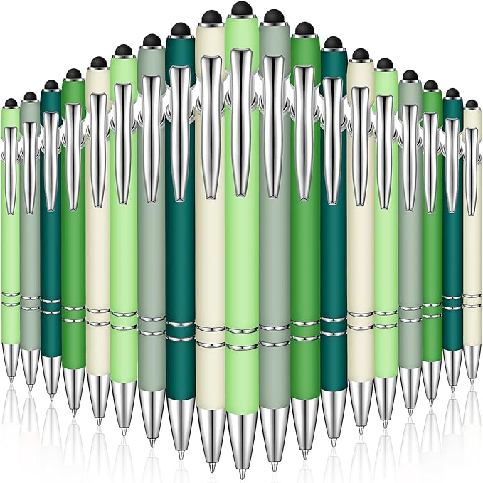 2 - in - 1 Personalized Stylus & Ballpoint Pen (Black Ink) Set of 100 – Sleek, Smooth & Customizable Using Laser Engraving - Custom Crafting Alliance, LLC
