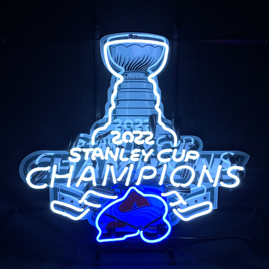 2022 Stanley Cup Champions Colorado Avalanche Neon Signs Light