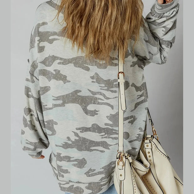 Camouflage Long Sleeve Sweatshirt