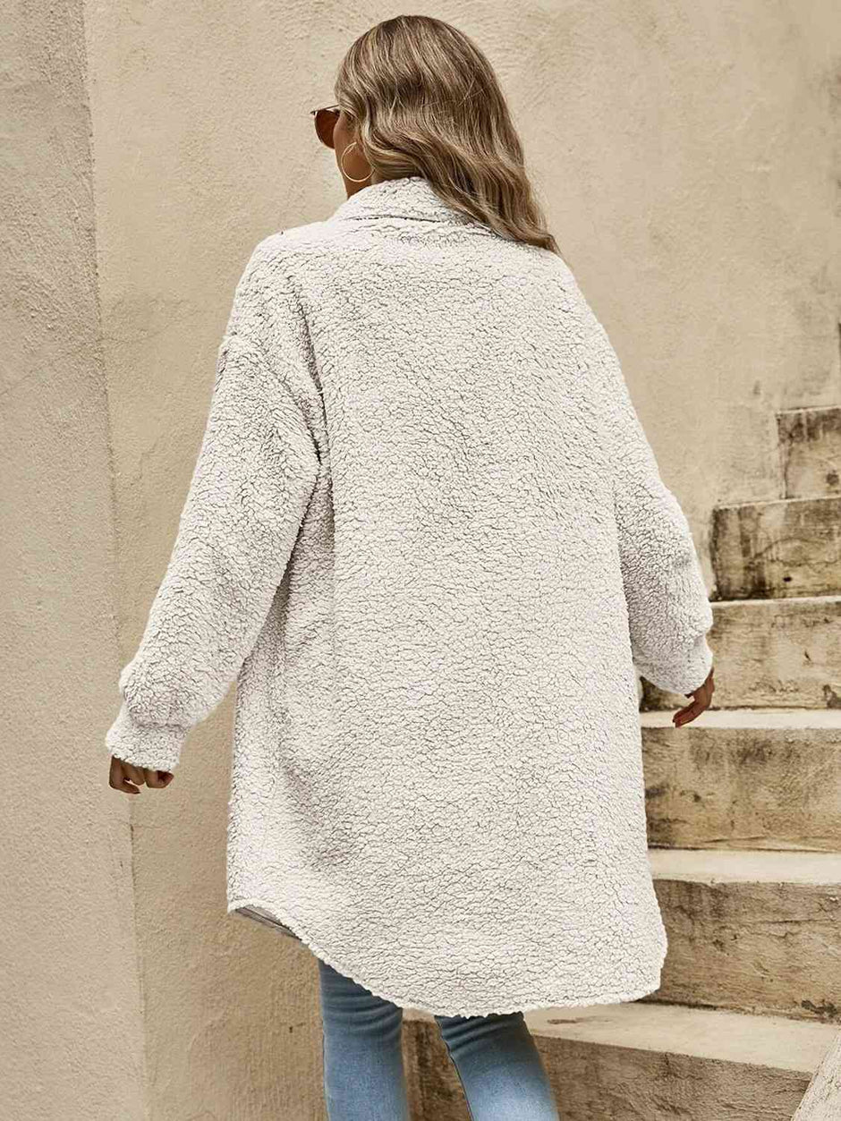Women Collared Button Down Coat