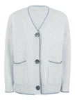 Women Button Down V-Neck Cardigan with Pockets