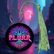 PLURR Aluminum Keychain for Raves and Festivals