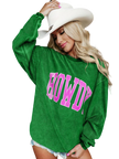 Women Full Size Howdy Graphic Round Neck Sweatshirt