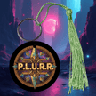 PLURR Aluminum Keychain for Raves and Festivals