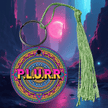 PLURR Aluminum Keychain for Raves and Festivals