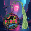 PLURR Aluminum Keychain for Raves and Festivals