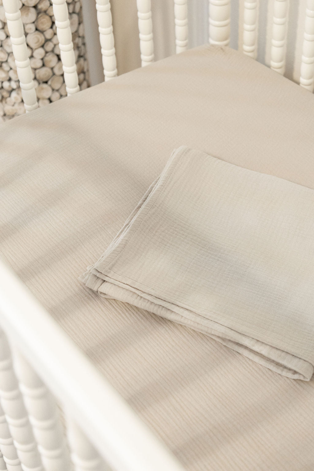 100% Organic Cotton Gauze Muslin Crib Sheet