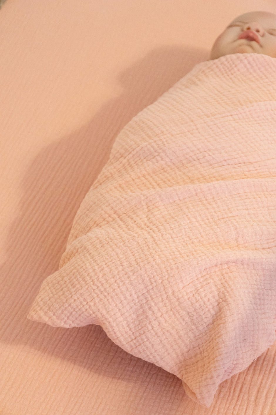 100% Organic Cotton Gauze Muslin Crib Sheet