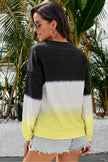 Women Tie-Dye Drop Shoulder Round Neck Sweatshirt