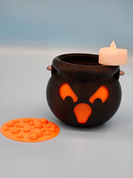 3D - Printed Halloween Cauldron Candle Holder - Custom Crafting Alliance