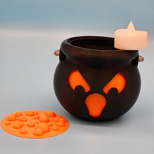 3D - Printed Halloween Cauldron Candle Holder - Custom Crafting Alliance
