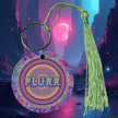 PLURR Aluminum Keychain for Raves and Festivals