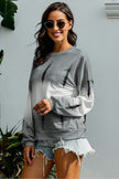 Women Tie-Dye Drop Shoulder Round Neck Sweatshirt