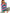 Striped Half-Zip Oversized Sweatshirt