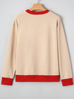 GAME DAY Letter Graphic Round Neck Sweatshirt