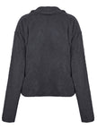 Women Ivy Lane Plush Open Front Dropped Shoulder Jacket