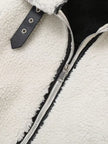Women Zip Up Long Sleeve Sherpa Jacket