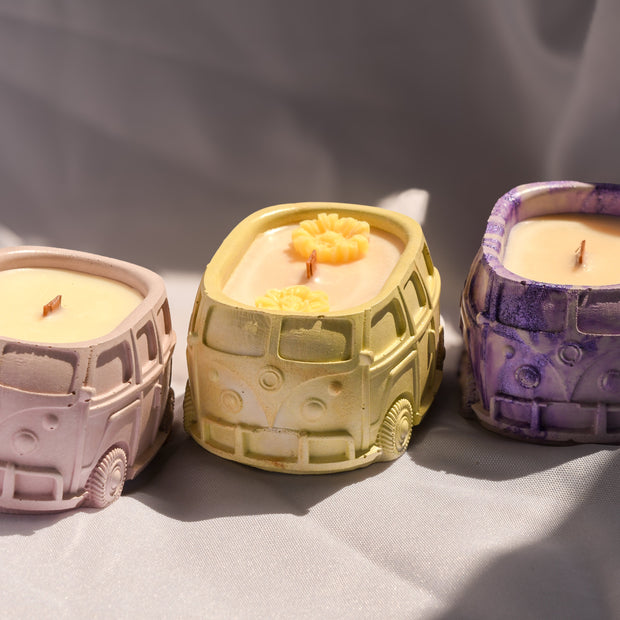 Retro Van Candle | Wood Wick