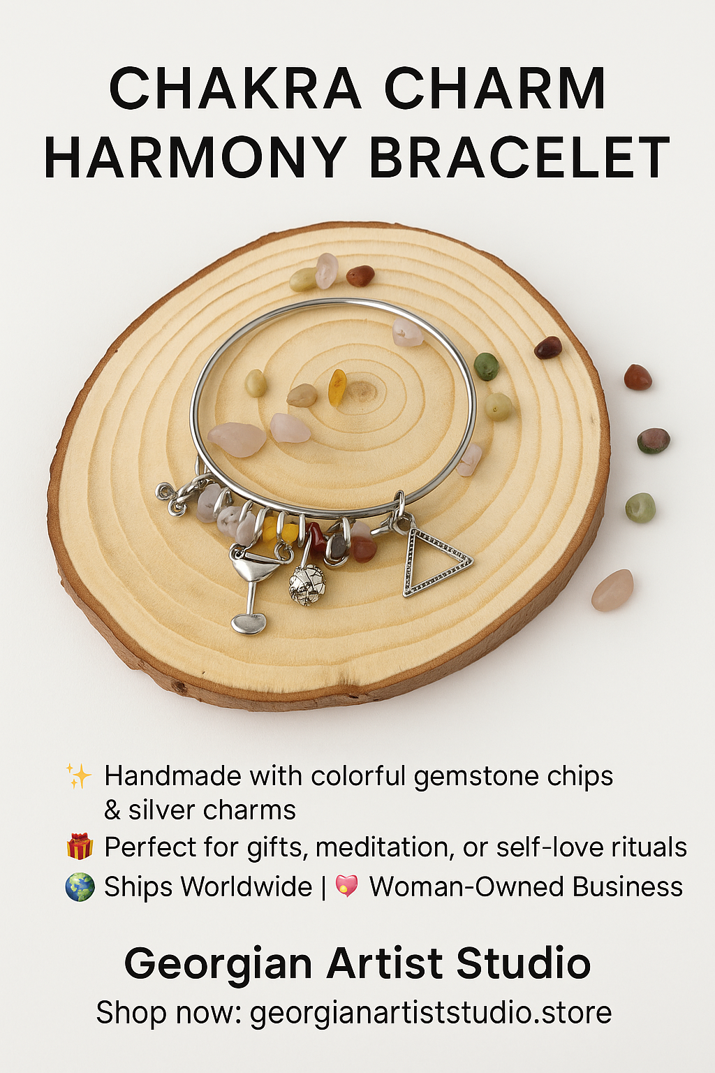 “Chakra Charm Harmony Bracelet”