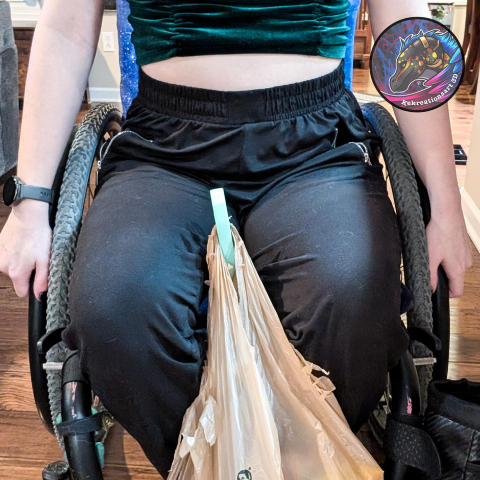 Wheelchair Grocery Bag Hook – Hands-Free Carrying Aid for Wheelchairs
