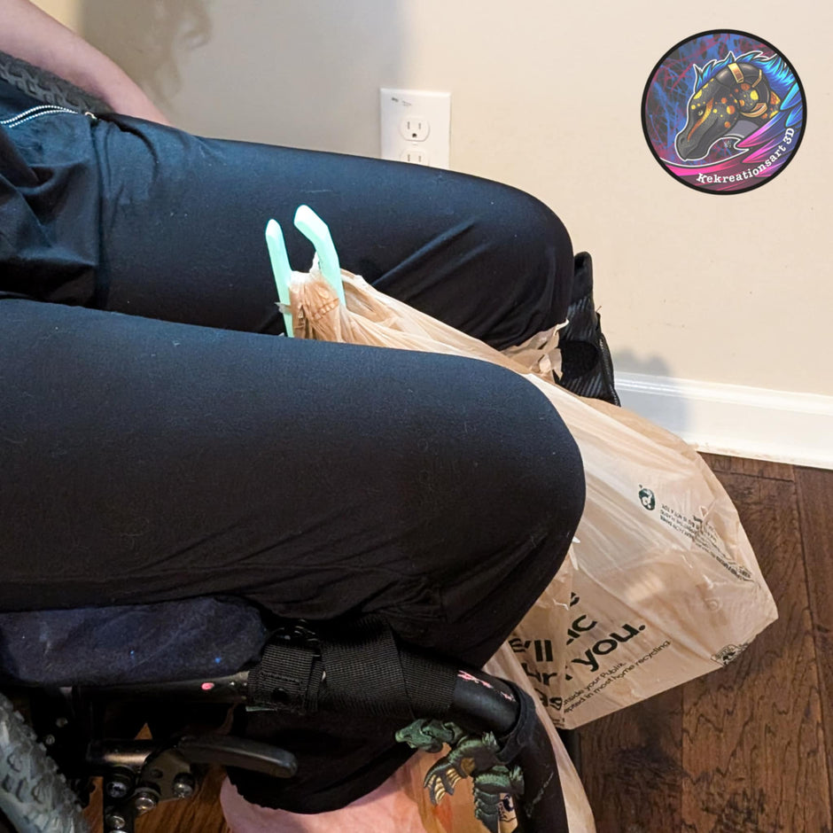 Wheelchair Grocery Bag Hook – Hands-Free Carrying Aid for Wheelchairs