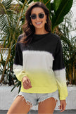 Women Tie-Dye Drop Shoulder Round Neck Sweatshirt