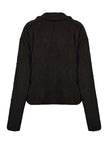 Women Ivy Lane Plush Open Front Dropped Shoulder Jacket