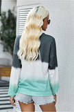 Women Tie-Dye Drop Shoulder Round Neck Sweatshirt