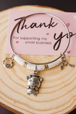 Piggy Charm Bangle