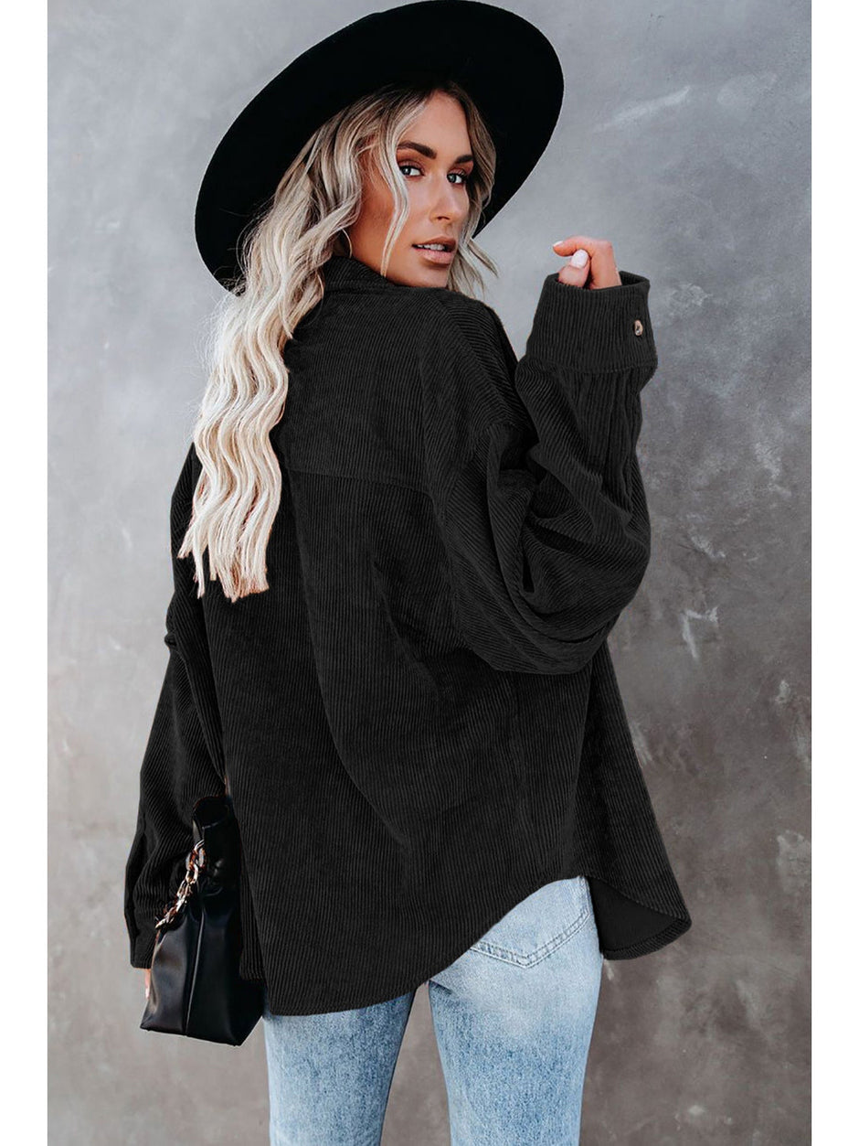 Sequin Football Button Up Long Sleeve Jacket